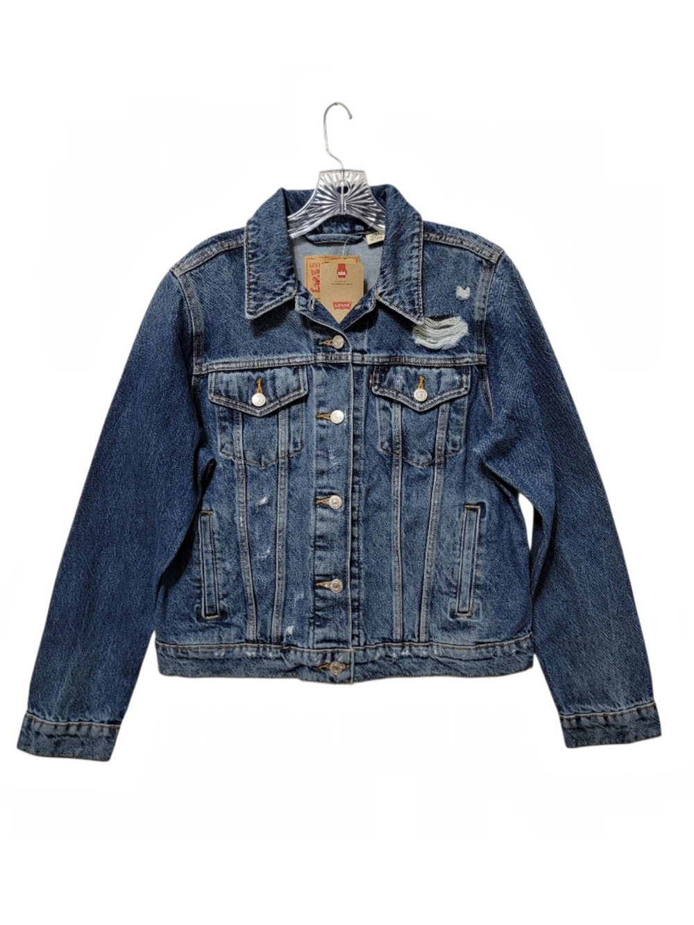 Levi's | Original Trucker Ripped Jean Jacket You Called Medium Wash Distressed
